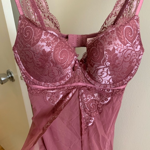 La Vie En Rose Dusty Rose Babydoll - Picture 4 of 5